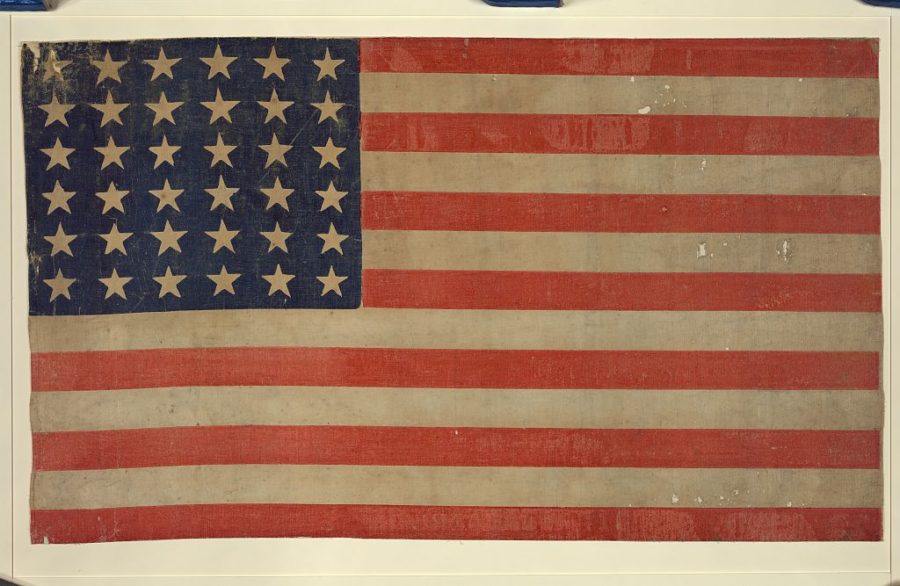 [Thirty-Six Star Flag]. [Between 1864 and 1867] Image. Retrieved from the Library of Congress, https://www.loc.gov/item/97515549/. (Accessed September 19, 2016.)